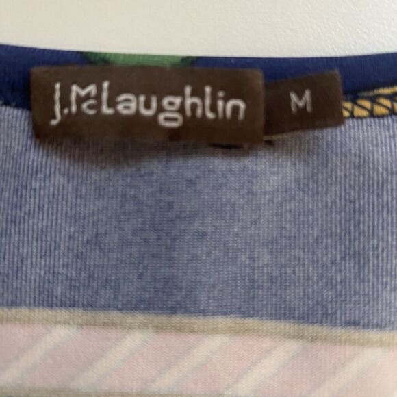 J McLaughlin Womens Top Medium Catalina Cloth Equestrian Horse Bit Long Sleeve - Picture 3 of 8